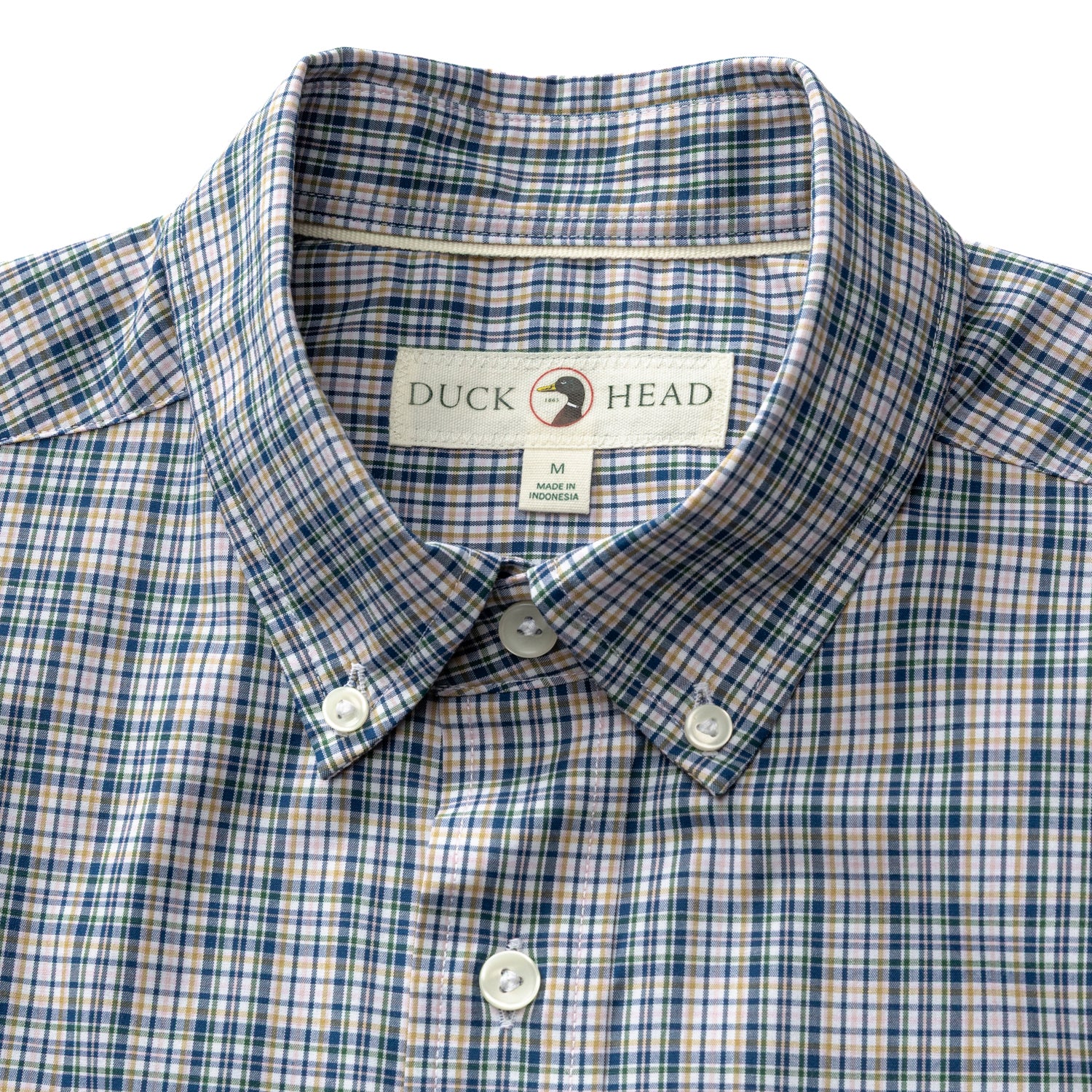 Performance Poplin Sport Shirt - Winstead Plaid - Navy Peony