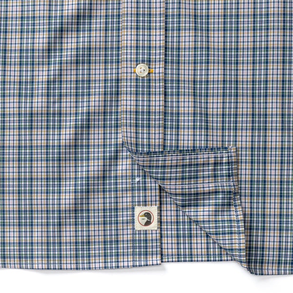 Performance Poplin Sport Shirt - Winstead Plaid - Navy Peony