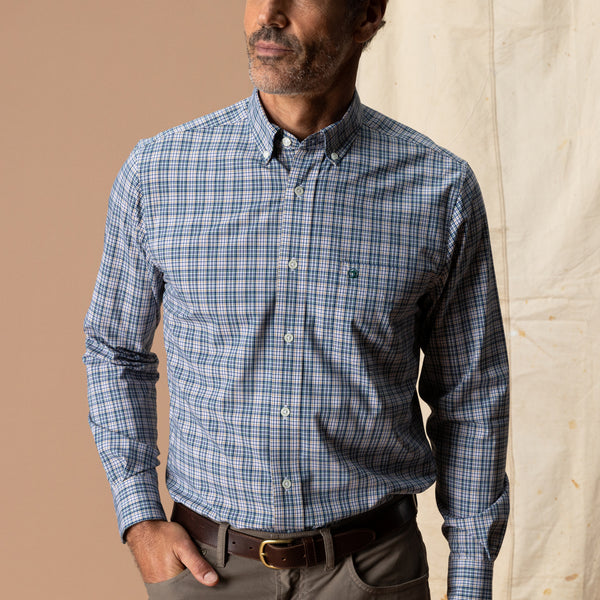 Performance Poplin Sport Shirt - Winstead Plaid