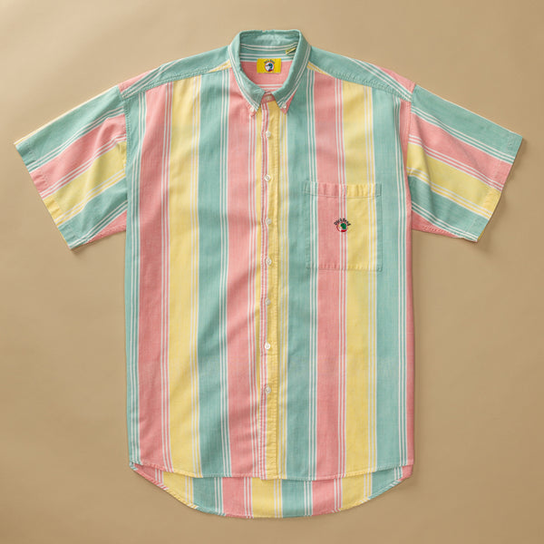 Multi Striped Cotton Sport Shirt XL - Duck Head Vintage