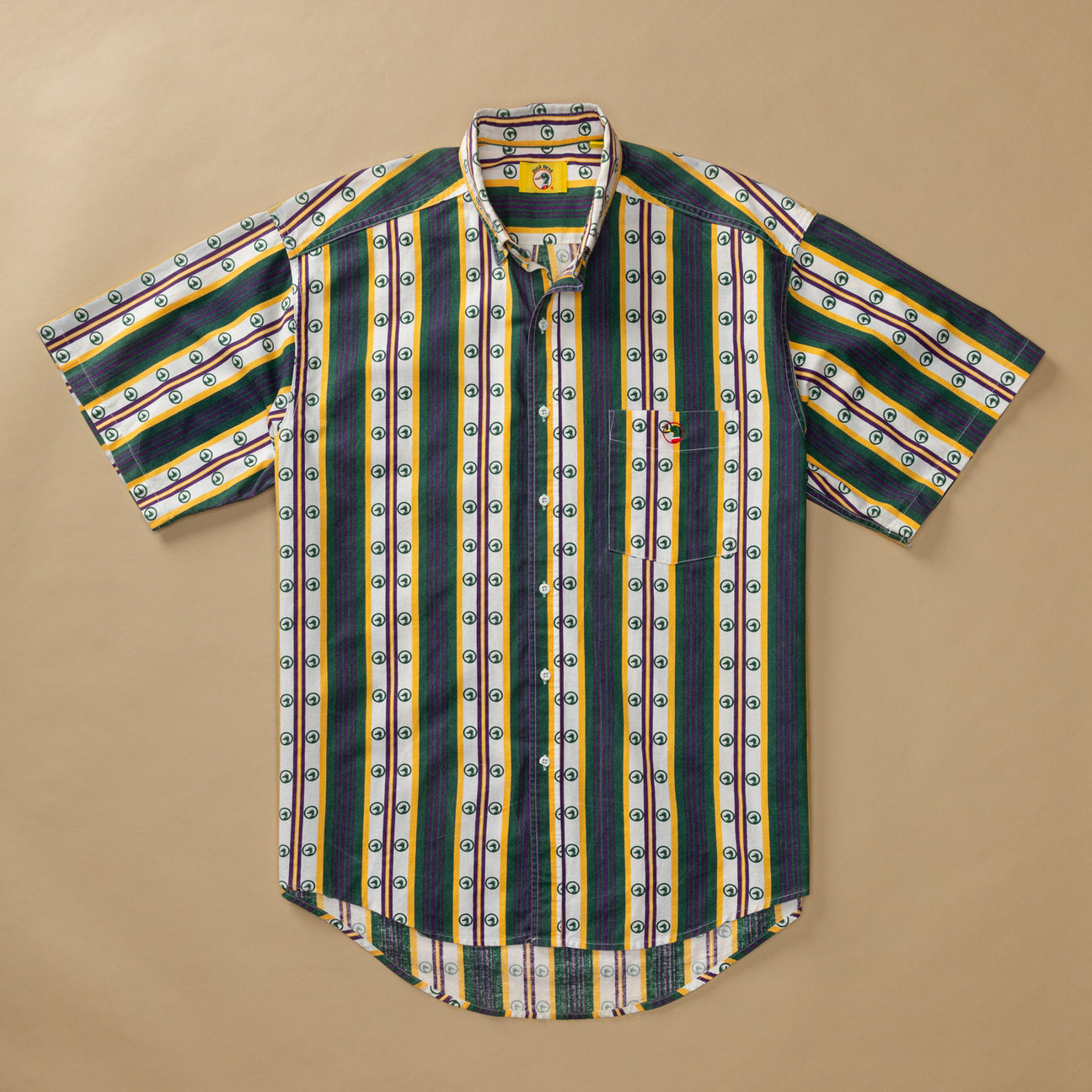 Logo Printed Cotton Sport Shirt L - Duck Head Vintage