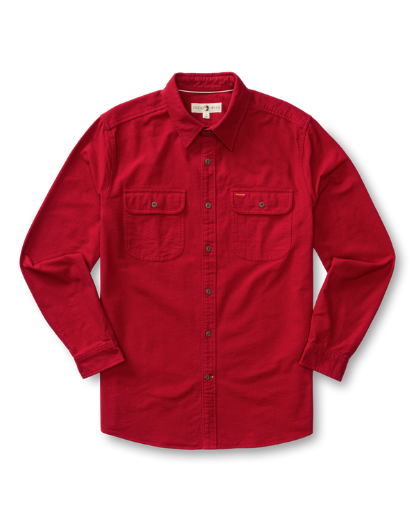 Moleskin Work Shirt - Trailton Solid - Rio Red