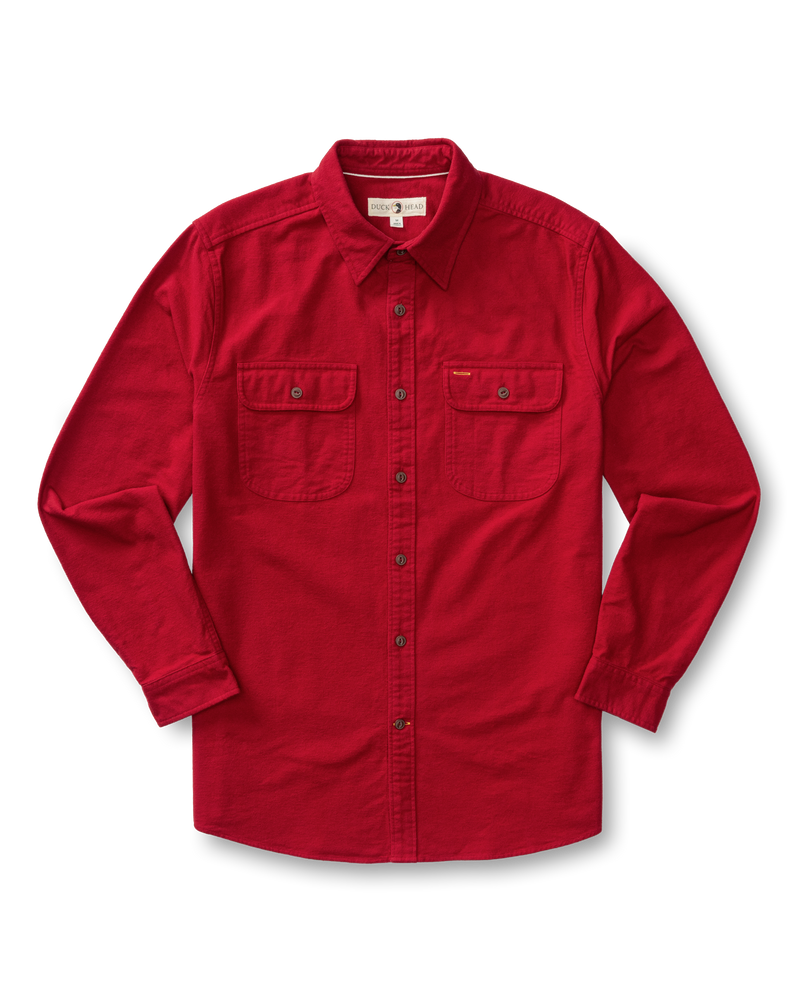Moleskin Work Shirt - Trailton Solid - Rio Red