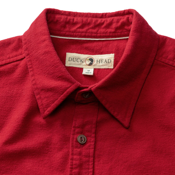 Moleskin Work Shirt - Trailton Solid - Rio Red