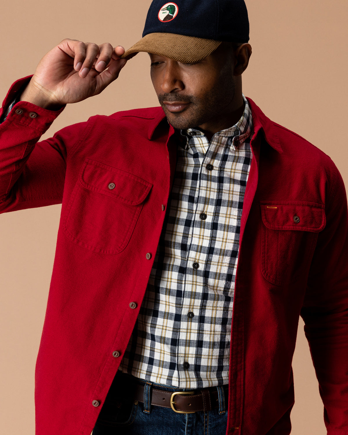 Moleskin Work Shirt - Trailton Solid - Rio Red