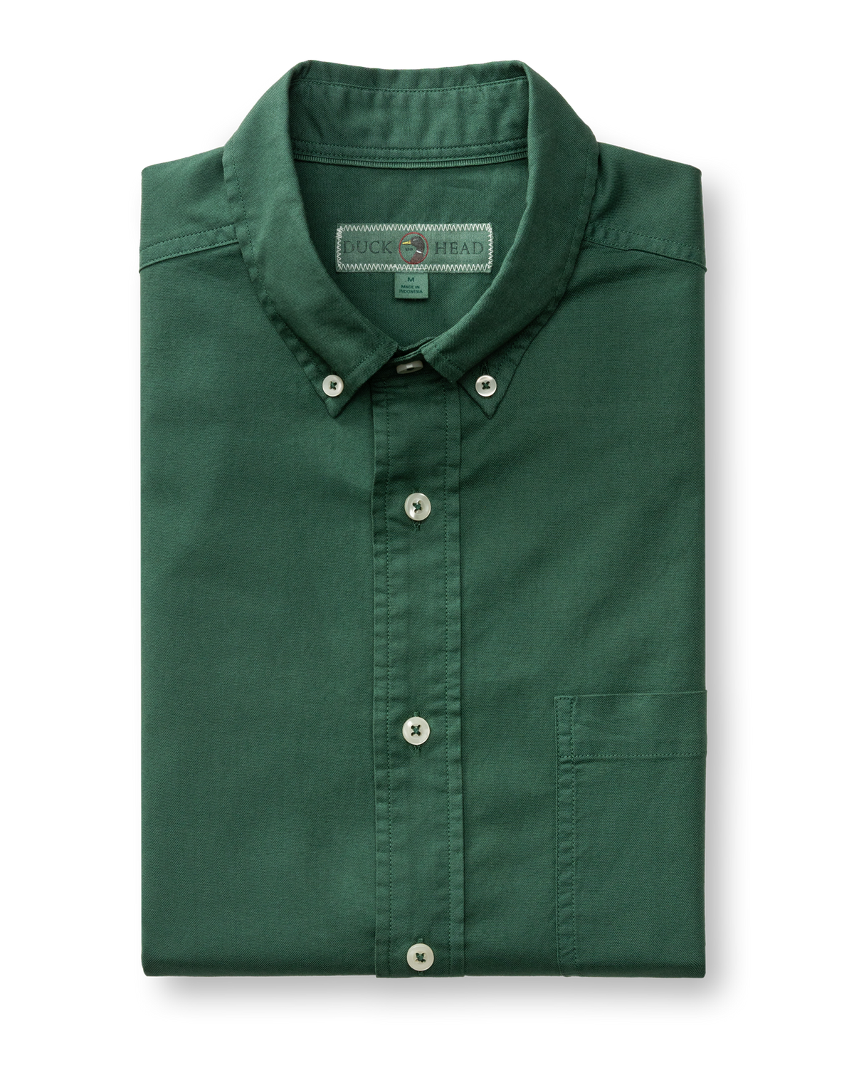 Cotton Oxford Sport Shirt - Beck Solid - Hunter Green