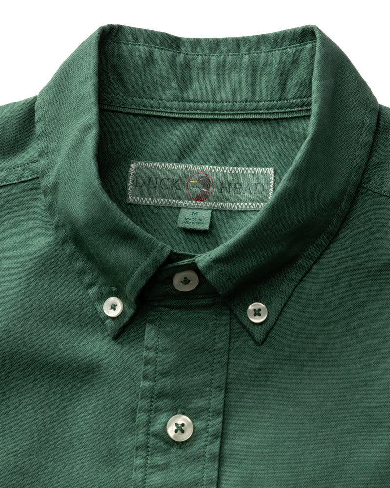 Cotton Oxford Sport Shirt - Beck Solid - Hunter Green