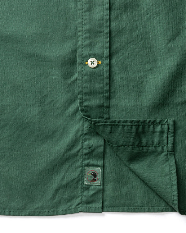 Cotton Oxford Sport Shirt - Beck Solid - Hunter Green