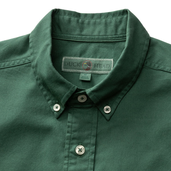 Cotton Oxford Sport Shirt - Beck Solid - Hunter Green