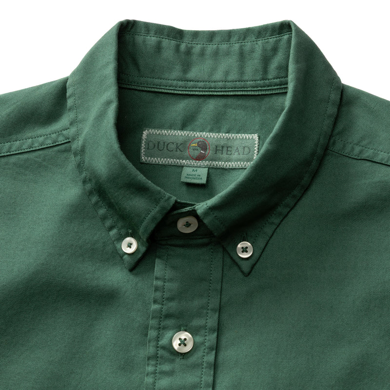 Cotton Oxford Sport Shirt - Beck Solid - Hunter Green