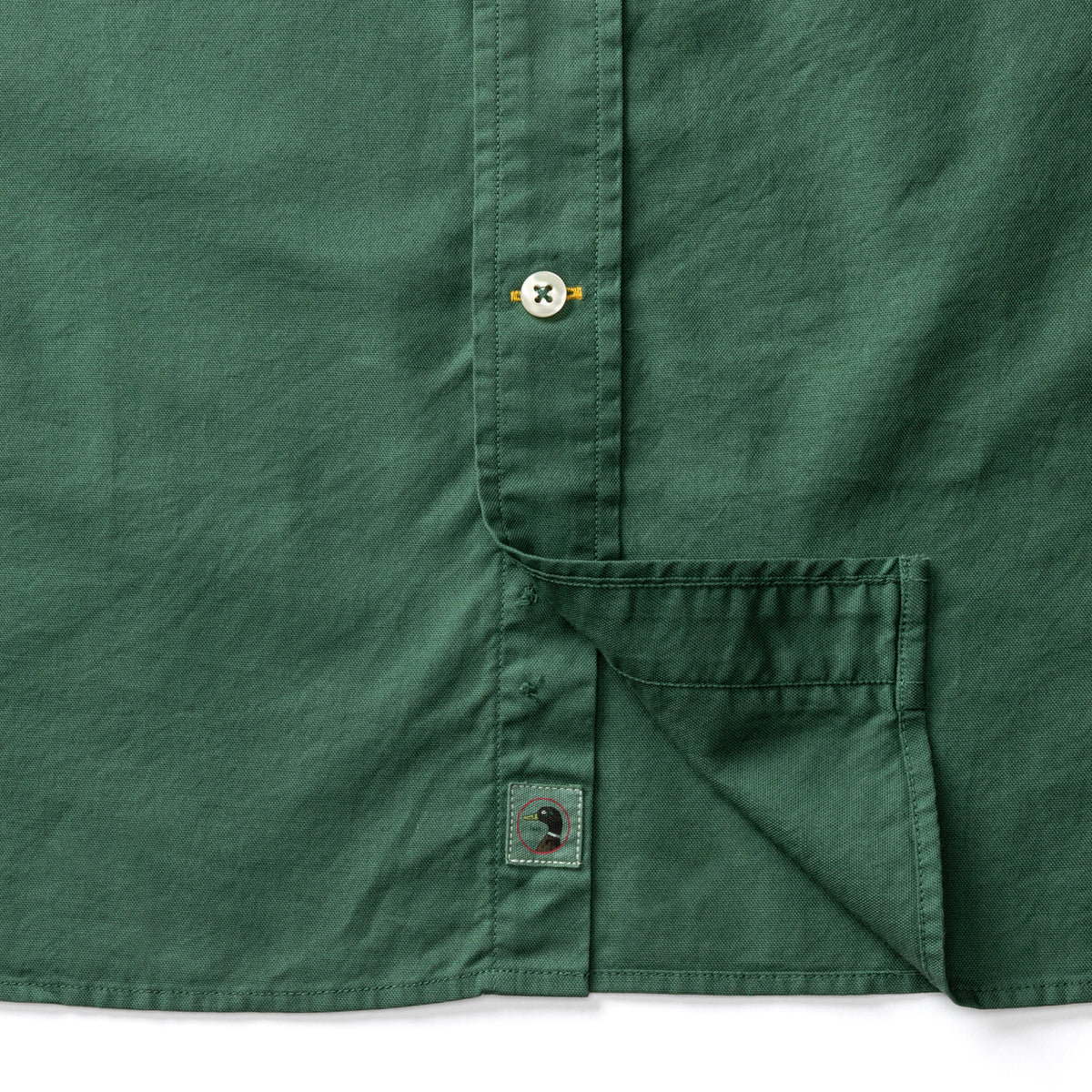 Cotton Oxford Sport Shirt - Beck Solid - Hunter Green