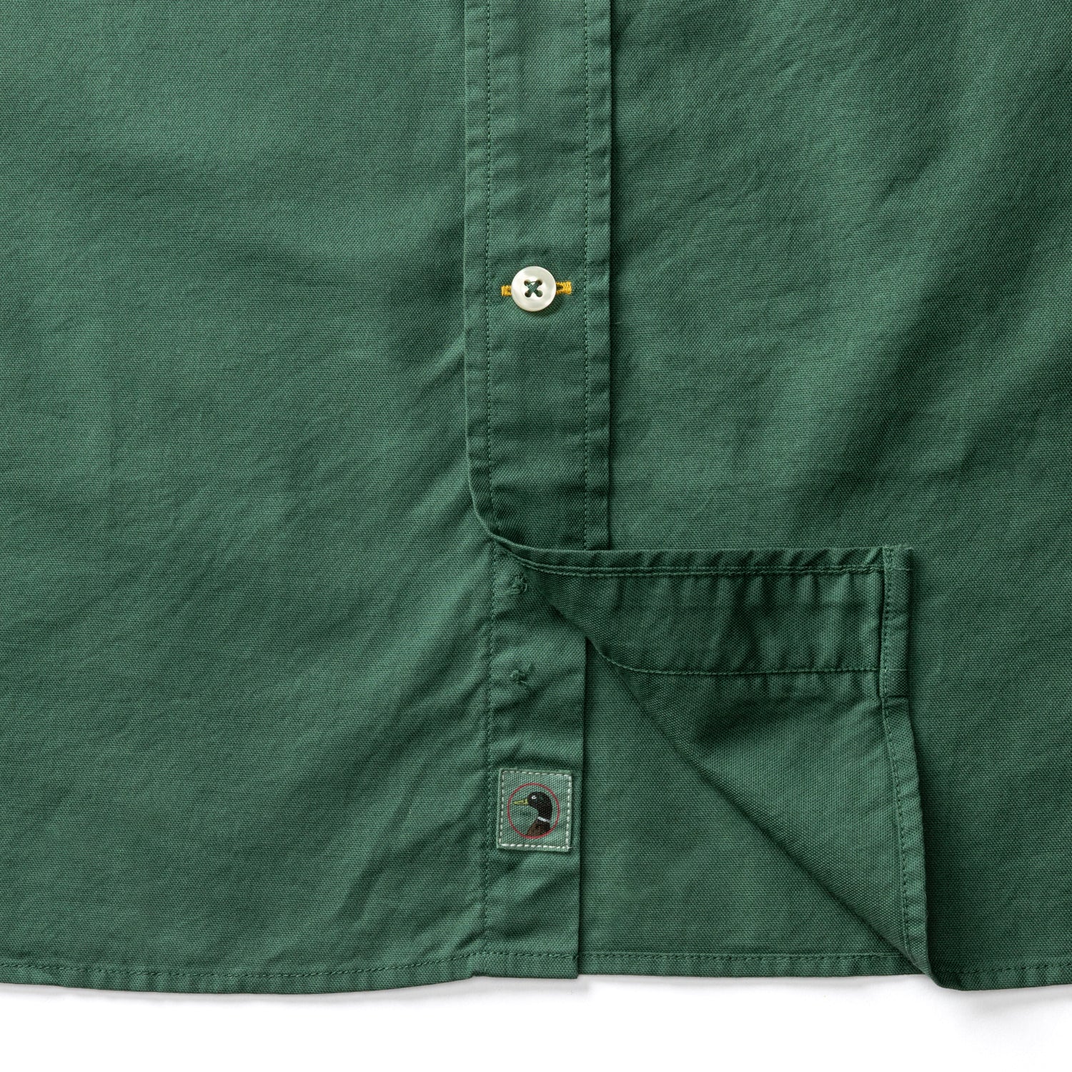 Cotton Oxford Sport Shirt - Beck Solid - Hunter Green