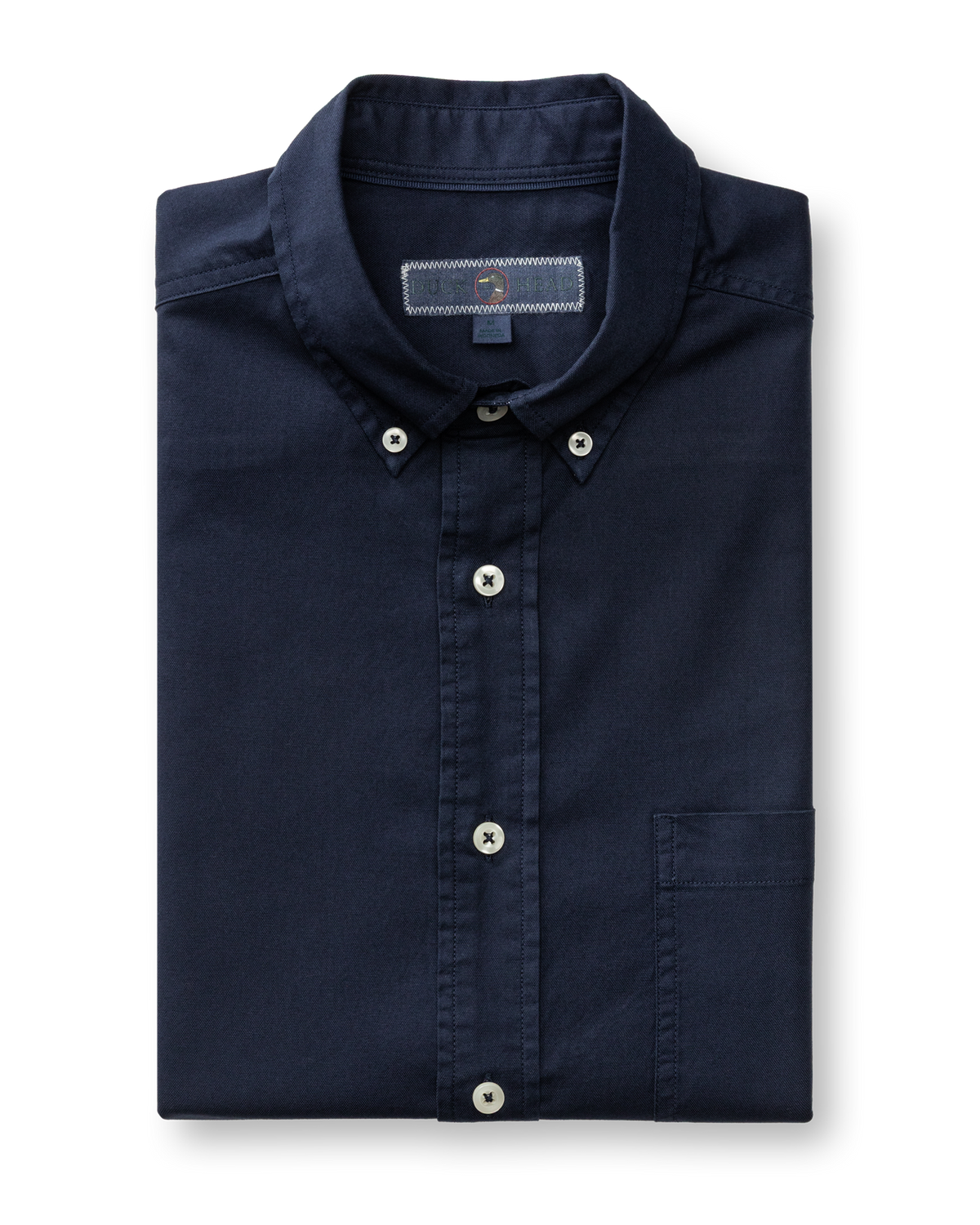 Cotton Oxford Sport Shirt - Beck Solid - Deep Navy