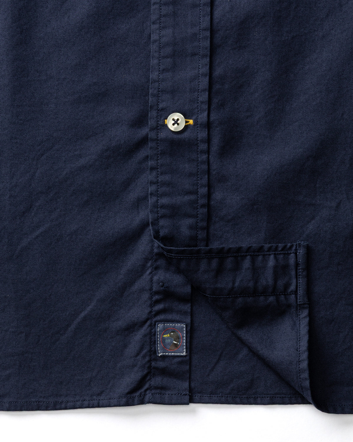 Cotton Oxford Sport Shirt - Beck Solid - Deep Navy