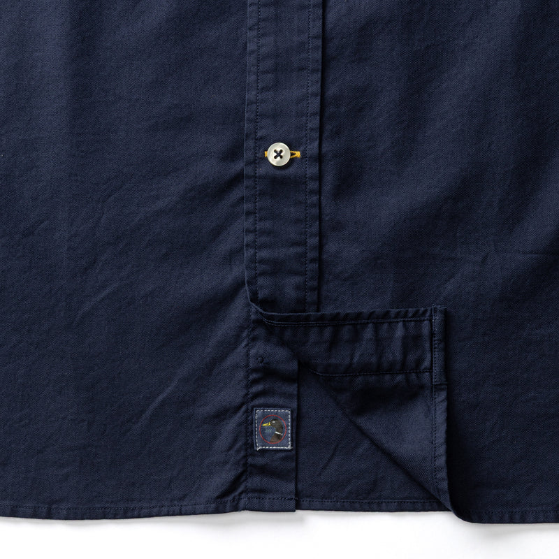 Cotton Oxford Sport Shirt - Beck Solid - Deep Navy