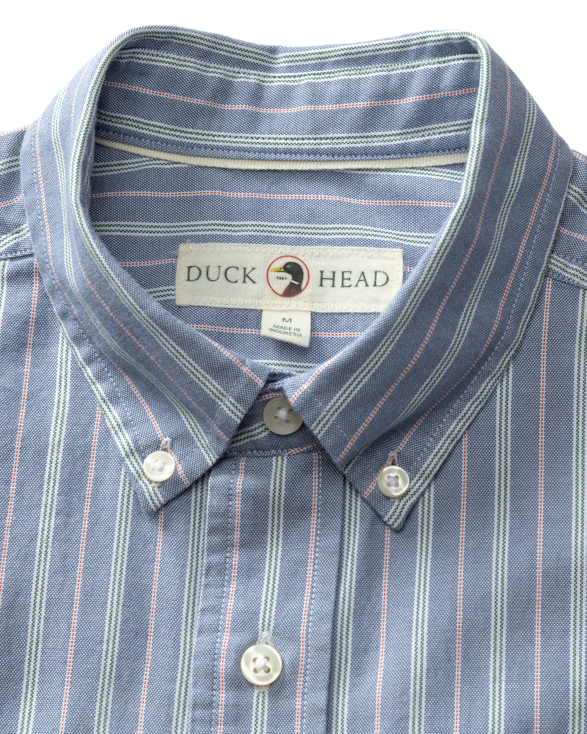 Cotton Oxford Sport Shirt - Garrison Stripe - Varsity Blue