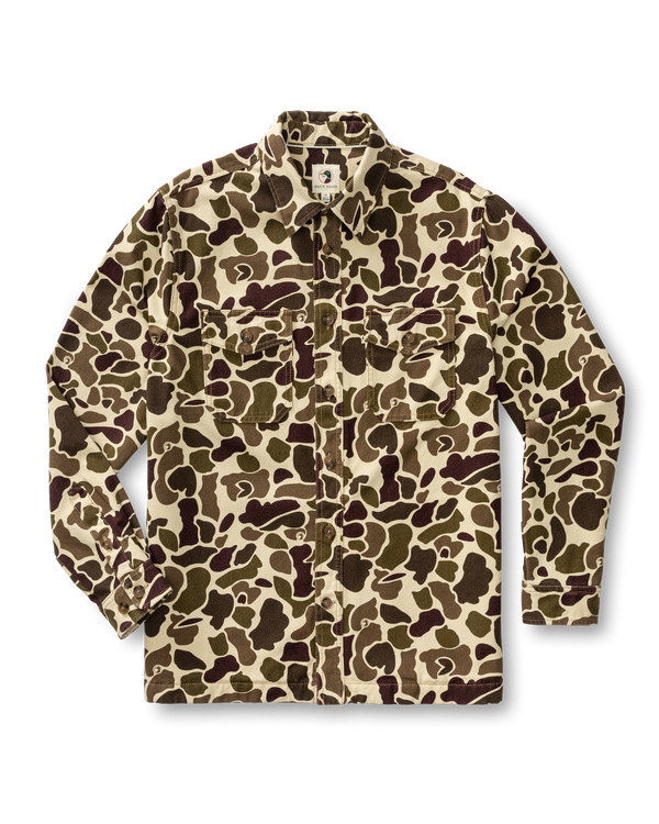 Vintage Camo Duck Canvas Jacket - Sandrift Khaki Camo