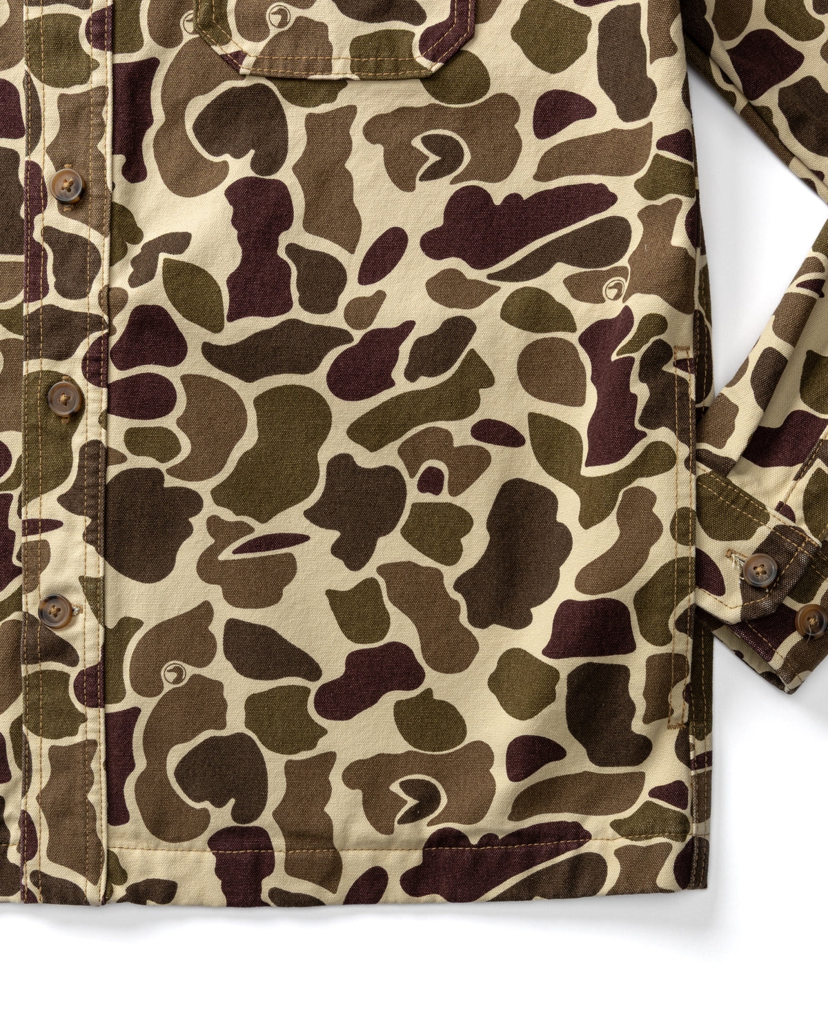 Vintage Camo Duck Canvas Jacket - Sandrift Khaki Camo