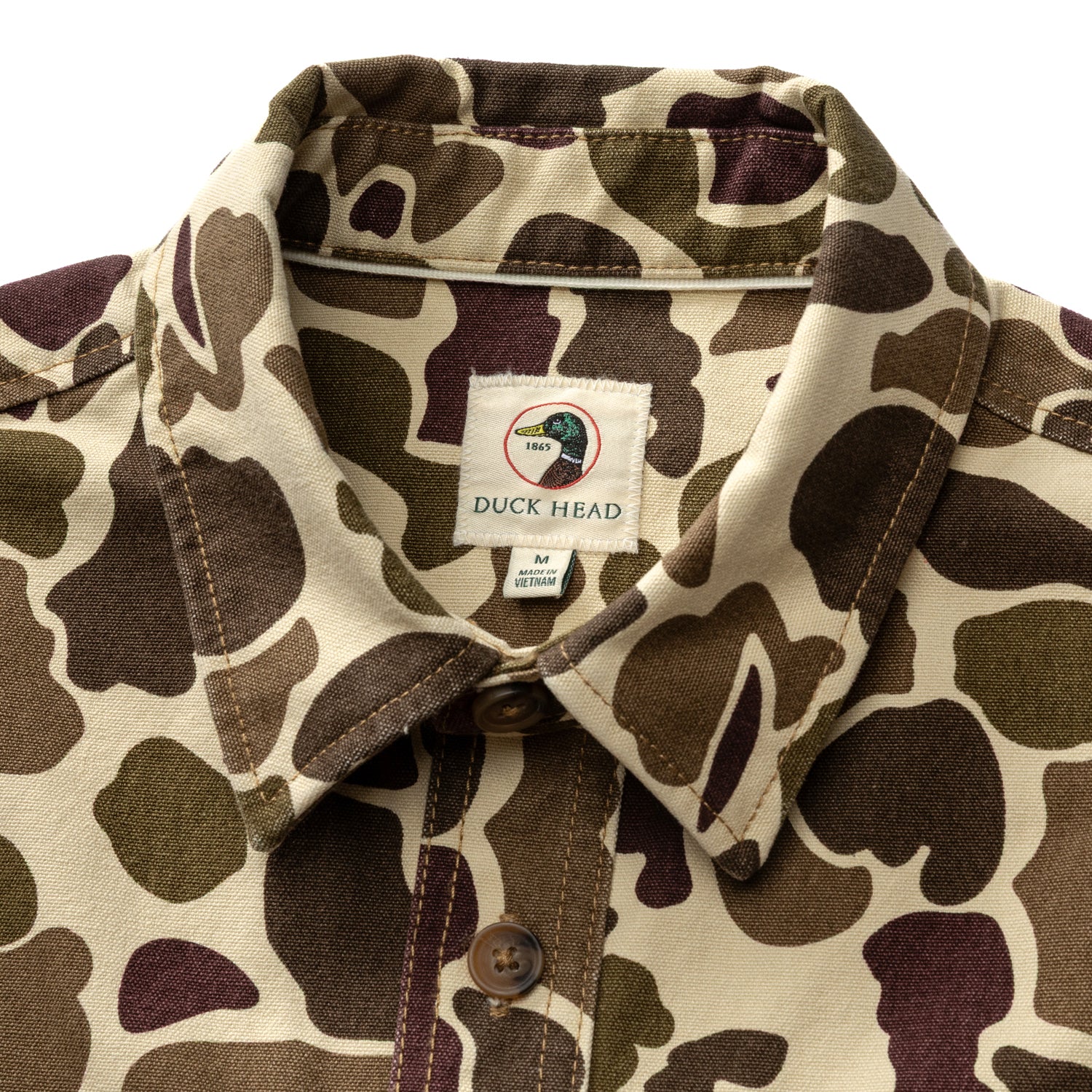 Vintage Camo Duck Canvas Jacket - Sandrift Khaki Camo
