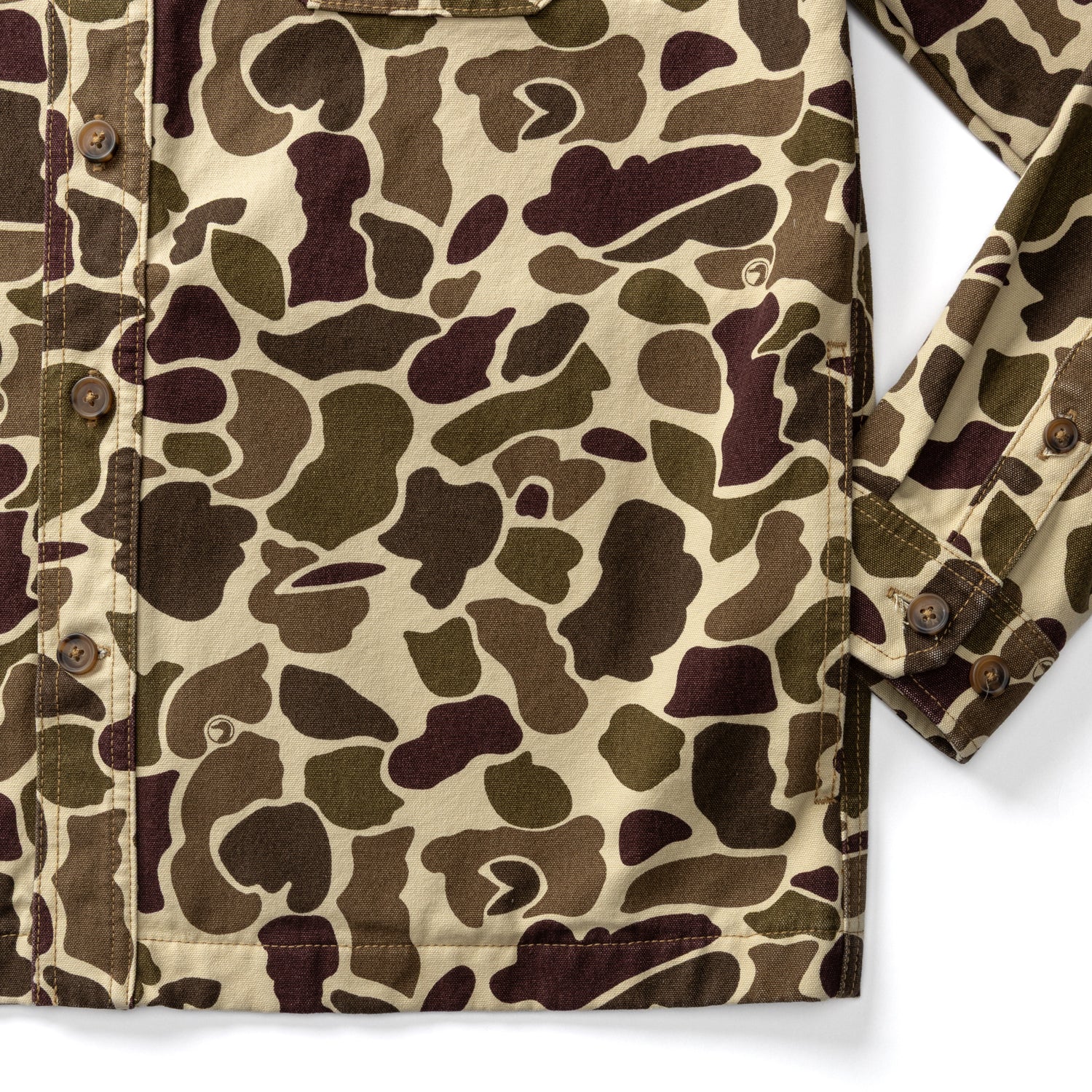 Vintage Camo Duck Canvas Jacket - Sandrift Khaki Camo