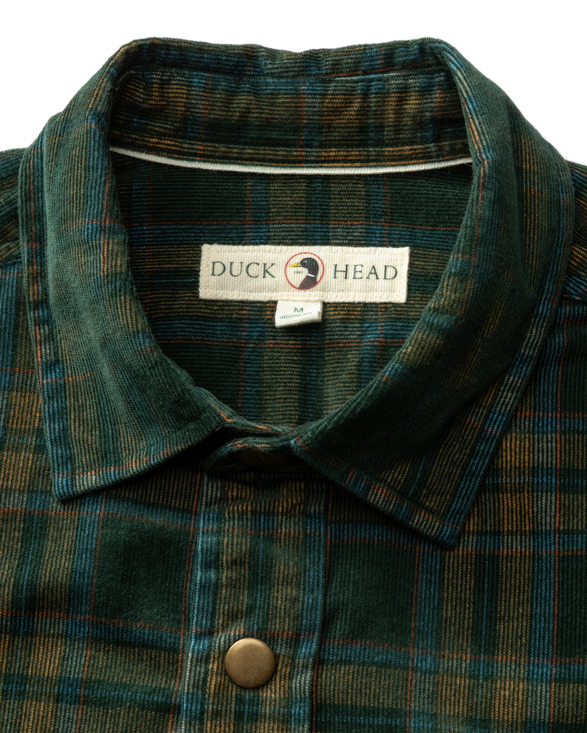 Corduroy Snap Shirt - Timberly Plaid - Pine Grove