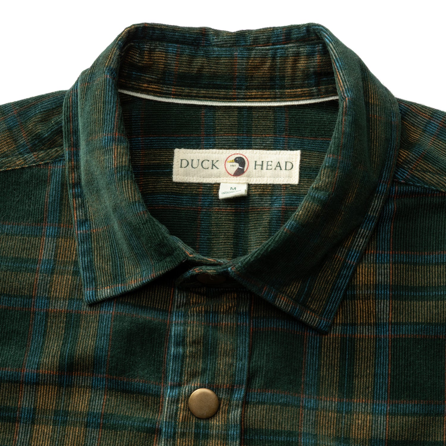 Corduroy Snap Shirt - Timberly Plaid - Pine Grove