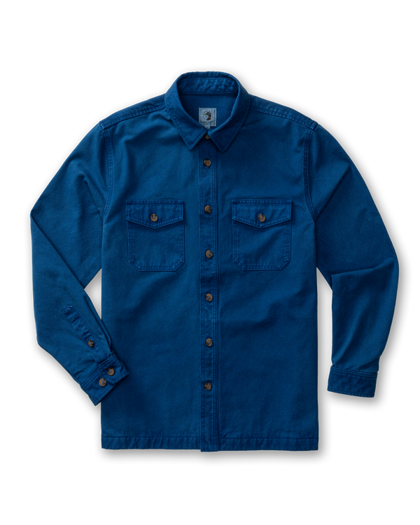 Garment Dyed Duck Canvas Jacket - Navy Peony