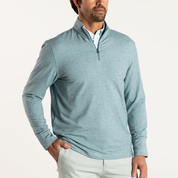 Wakeman Stripe Performance 1/4 Zip Pullover