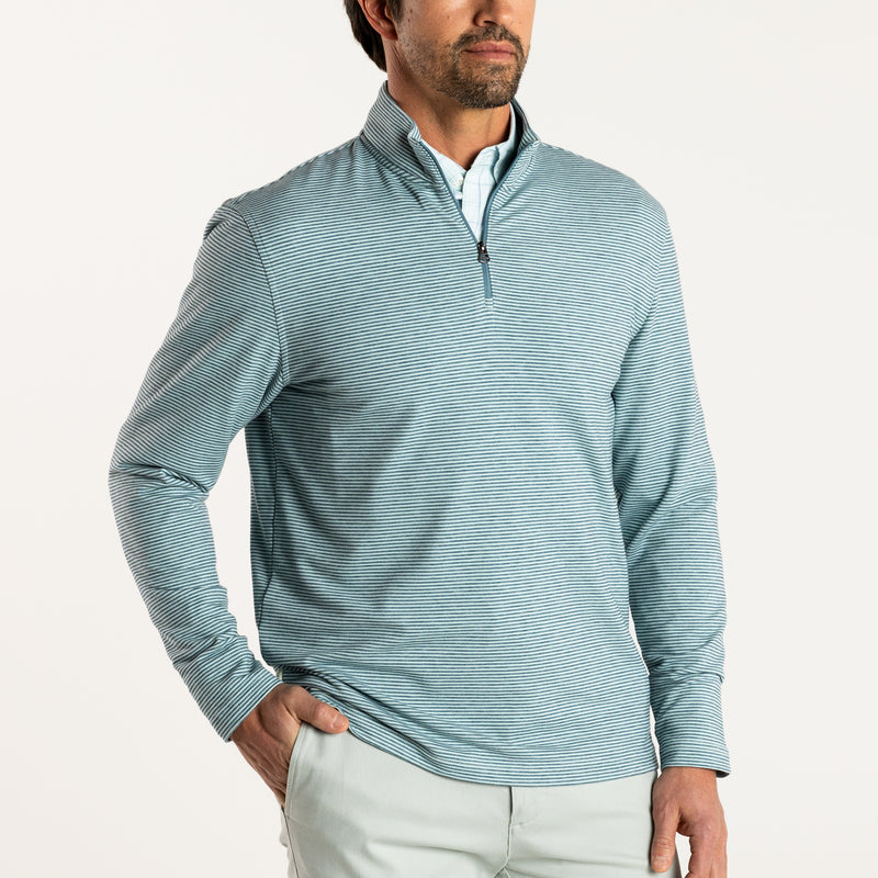 Wakeman Stripe Performance 1/4 Zip Pullover