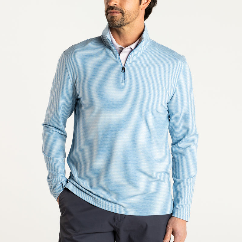 Wakeman Stripe Performance 1/4 Zip Pullover