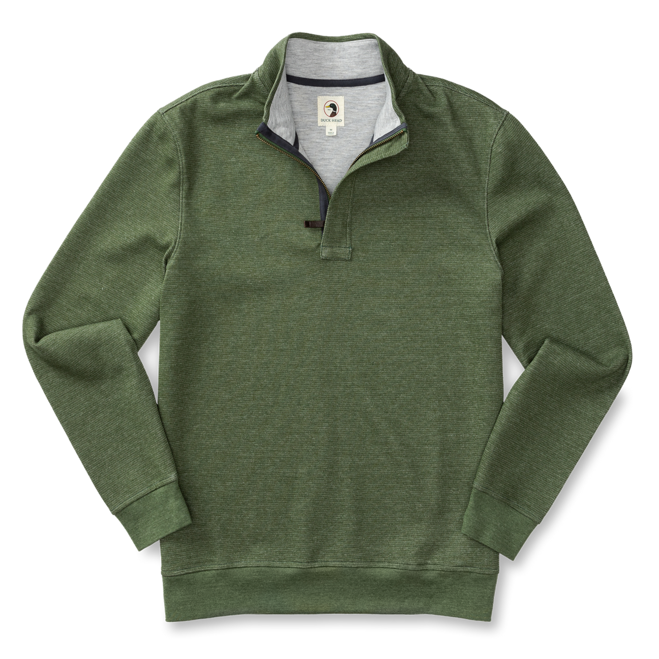 Bearing Pique Performance 1/4 Zip Pullover - Pine Green