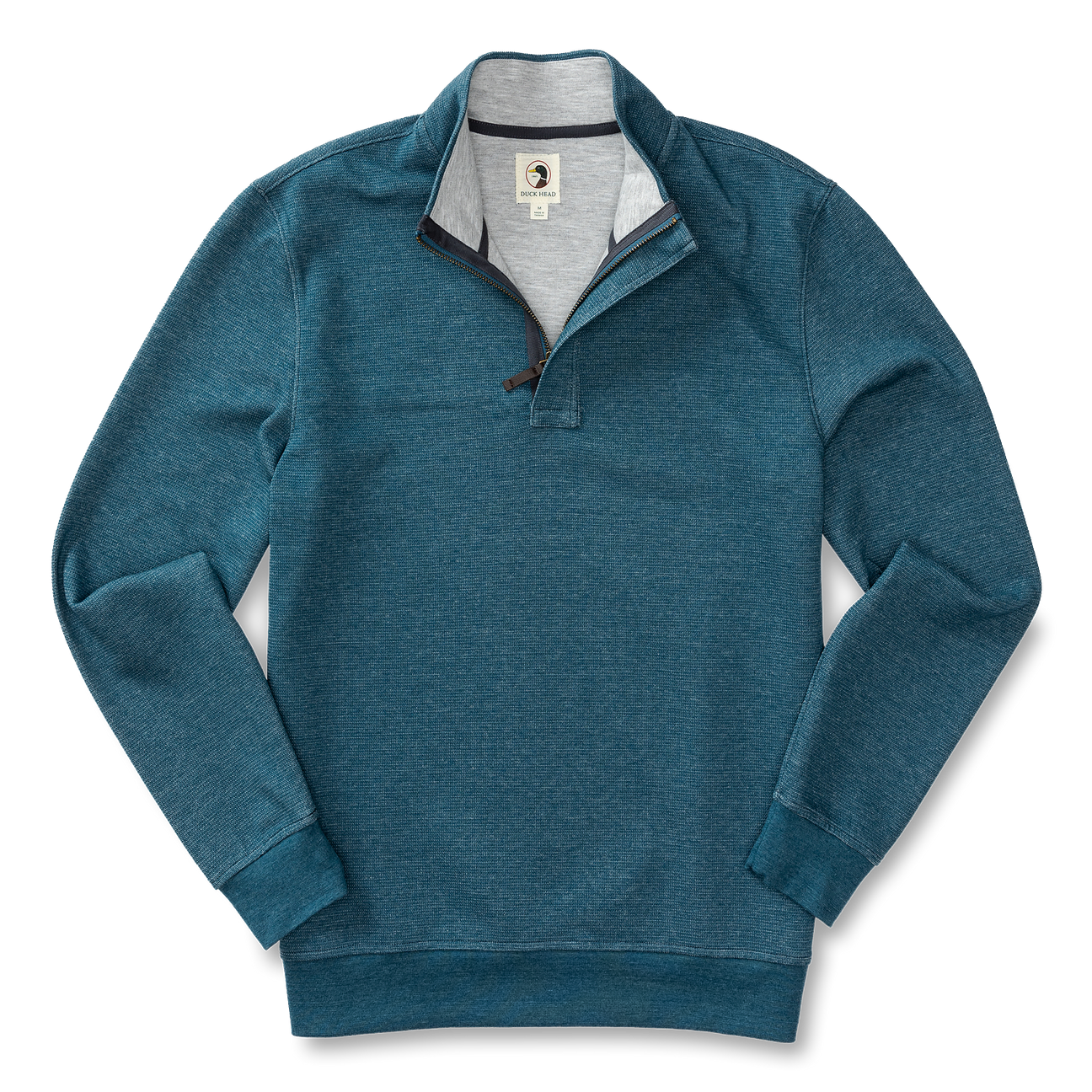 Bearing Pique Performance 1/4 Zip Pullover - Mirror Lake Blue