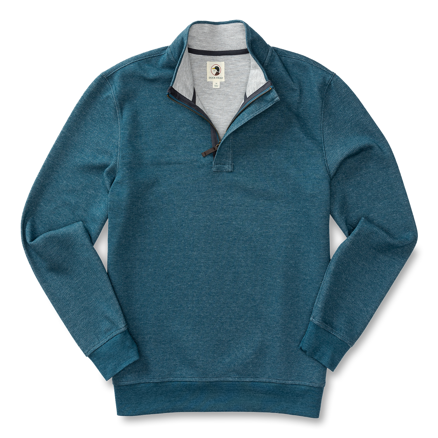 Bearing Pique Performance 1/4 Zip Pullover - Mirror Lake Blue
