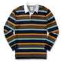 Legacy Stripe Rugby Shirt - Dark Forest Green