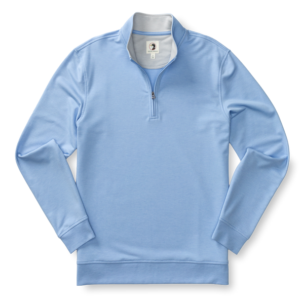 Dunmore Performance 1/4 Zip Pullover - Serenity Blue Heather