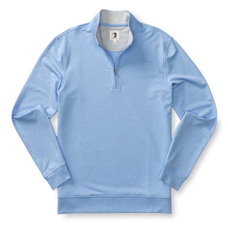 Dunmore Performance 1/4 Zip Pullover - Serenity Blue Heather