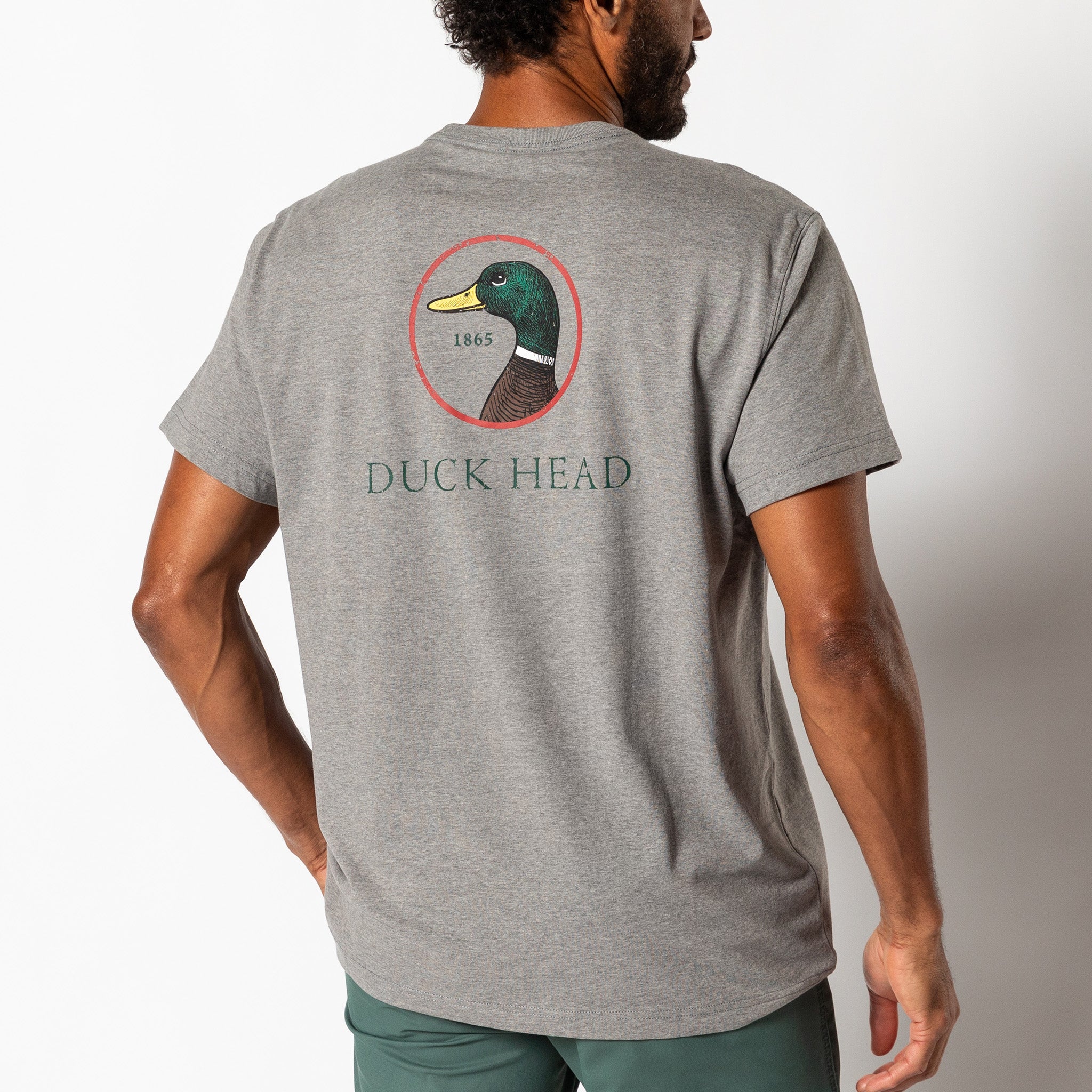 Logo Short Sleeve T-Shirt - Heather Grey – Duck Head