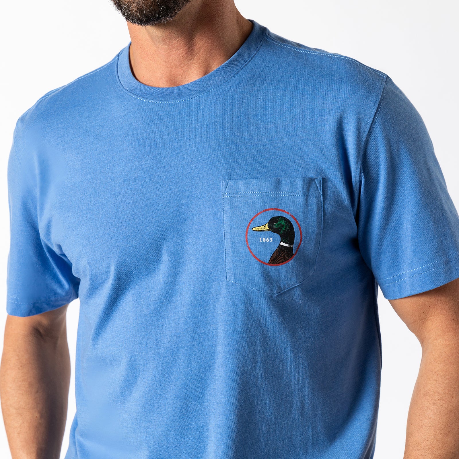 Logo Short Sleeve T-Shirt - Lake Blue Heather
