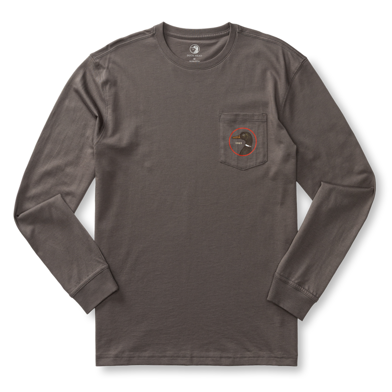 Logo Long Sleeve T-Shirt - Fossil Gray