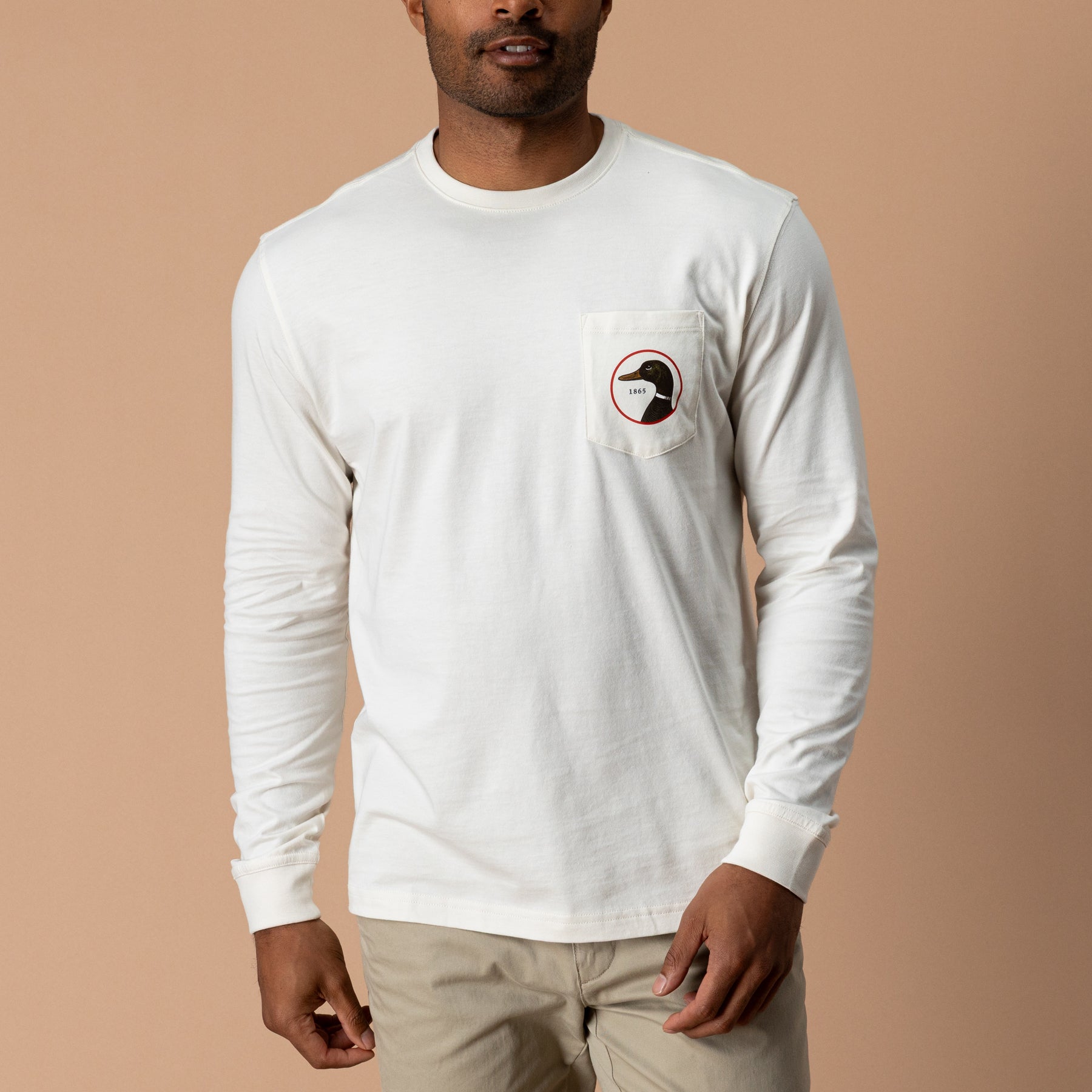 Logo Long Sleeve T-Shirt - Antique White