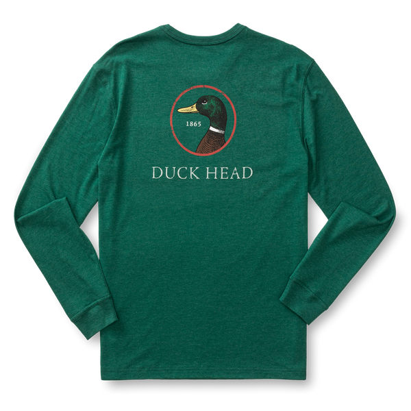 Logo Long Sleeve T-Shirt - Forest Green Heather