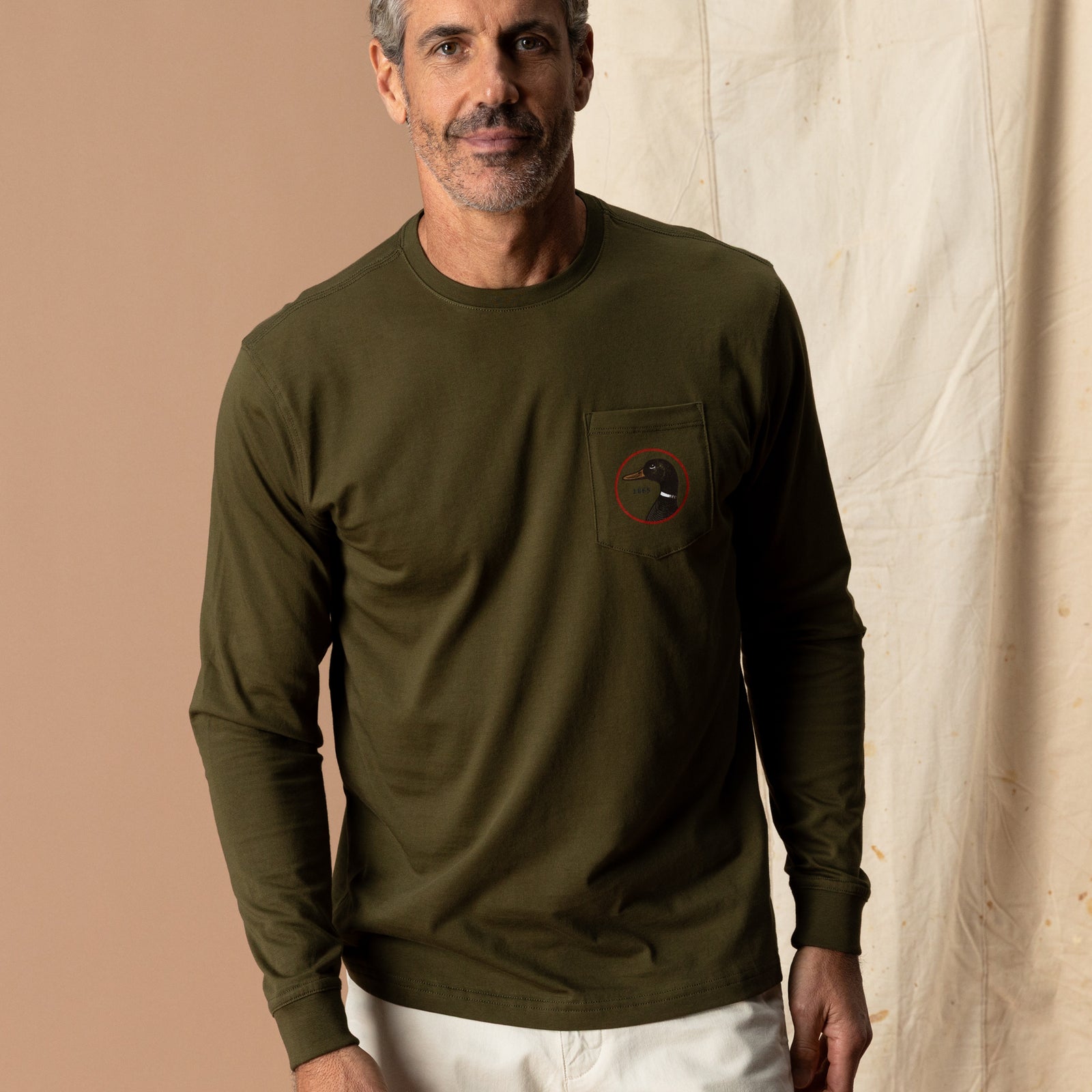 Logo Long Sleeve T-Shirt - Dark Olive