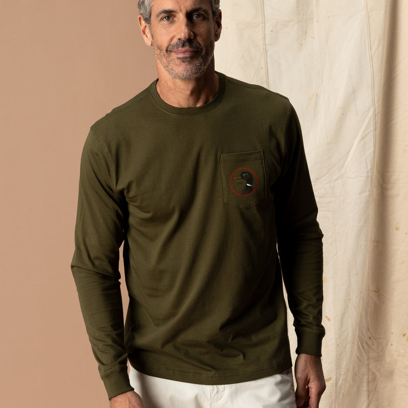 Logo Long Sleeve T-Shirt - Dark Olive