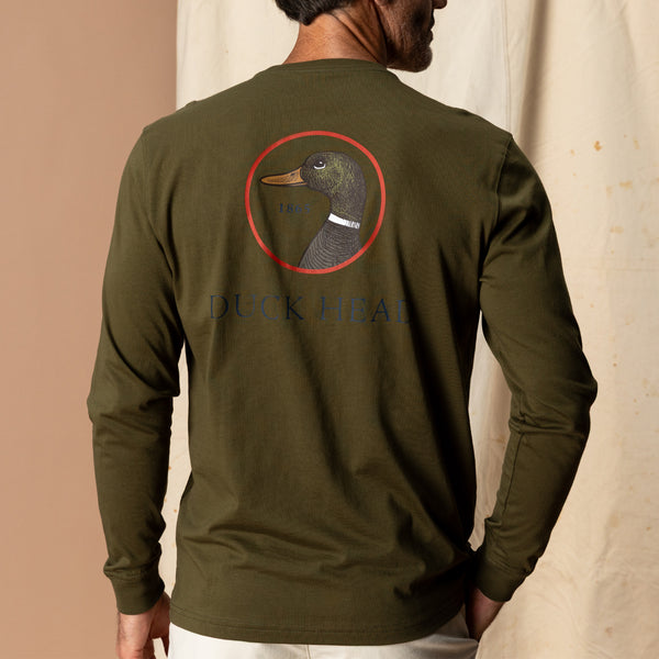 Logo Long Sleeve T-Shirt - Dark Olive