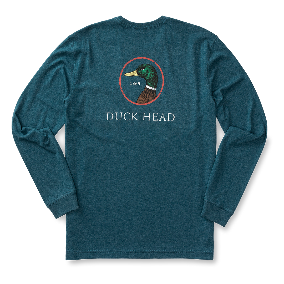Logo Long Sleeve T-Shirt - Legion Blue Heather – Duck Head