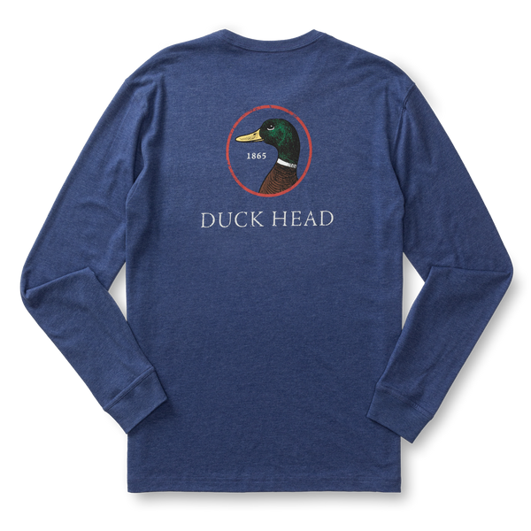 Logo Long Sleeve T-Shirt - Beacon Blue Heather