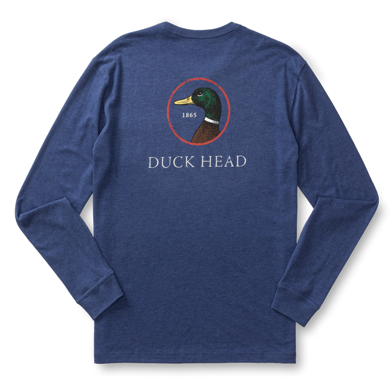 Logo Long Sleeve T-Shirt - Beacon Blue Heather