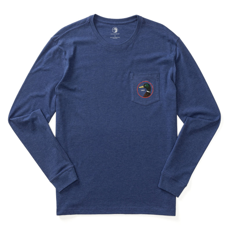 Logo Long Sleeve T-Shirt - Beacon Blue Heather
