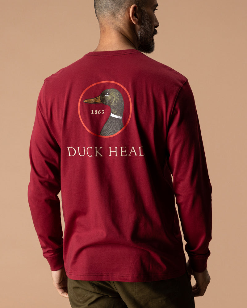 Logo Long Sleeve T-Shirt - Deep Red
