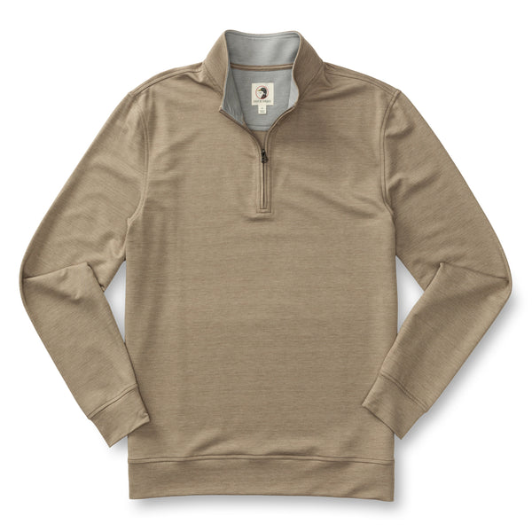 Dunmore Performance 1/4 Zip Pullover - Walnut Heather